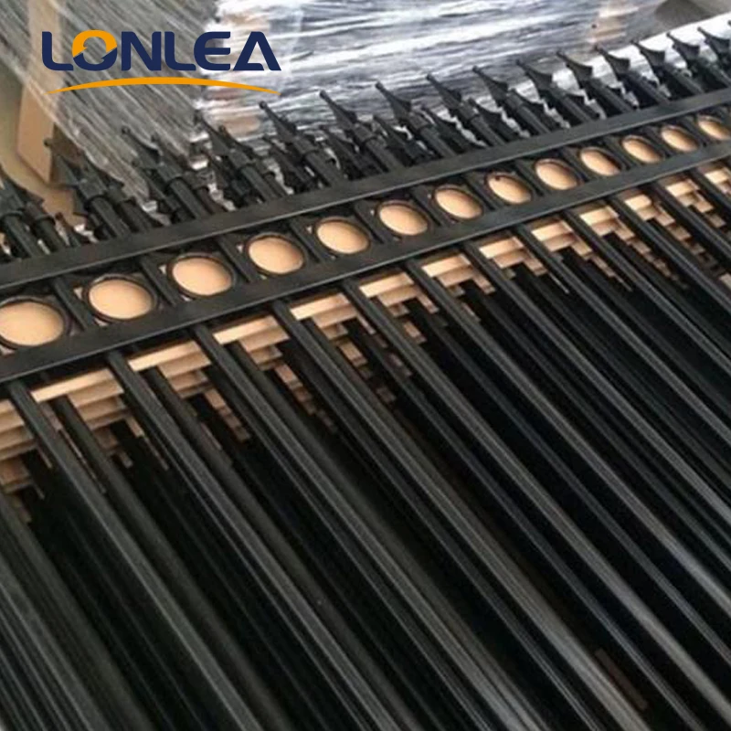 Wholesale Factory Wrought iron Metal Fence Style rack Fence Panels Galvanized Steel