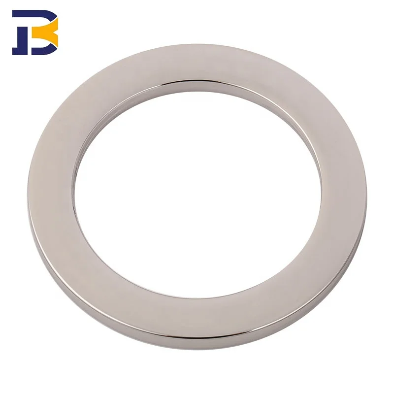 High Quality Zinc Alloy Key Chain Spring Snap Clip Hooks Round Circle Carabiner O Gate Ring