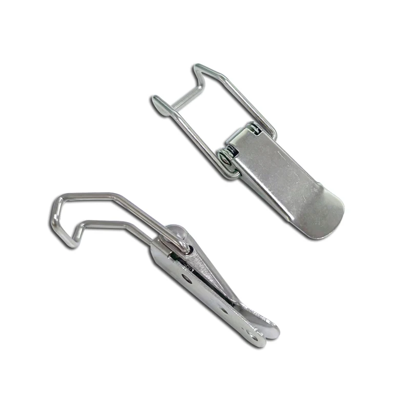 Industrial Machinery Spring Tool Box Stainless Steel Duck Beak Buckle 115B Iron Nickel Plating Equipment Case Lock Buckle