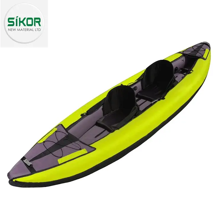 Green Inflatable Boat Pvc Kayak 2 Person Inflatable Kayak Fishing Boat With Inflatable Water Banana Boat