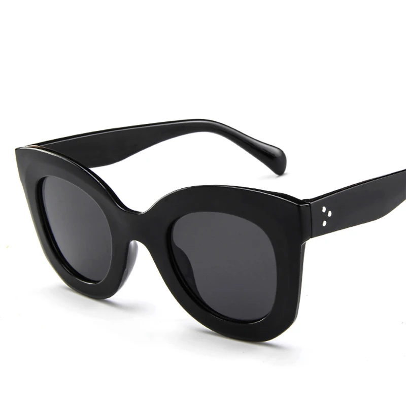 Trendy Cheap Ladies Sunglasses Cat Eye Big Frame Glasses UV400 Women Sun Glasses Sunglasses