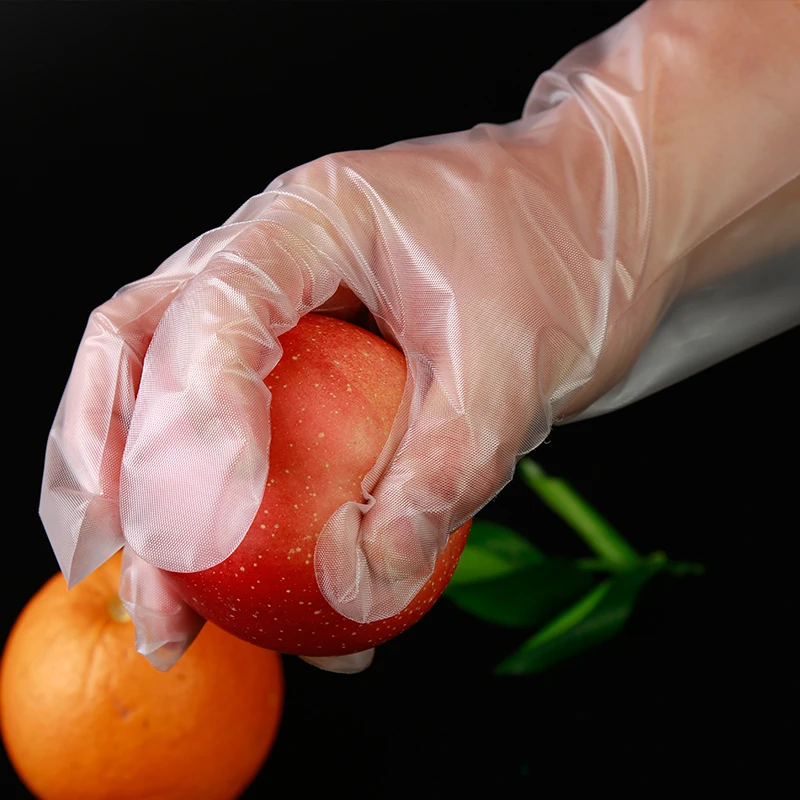 polyethylene plastic tpe glove,food handling hdpe ldpe polyethylene glove,household disposable kitchen cpe glove for hair dye