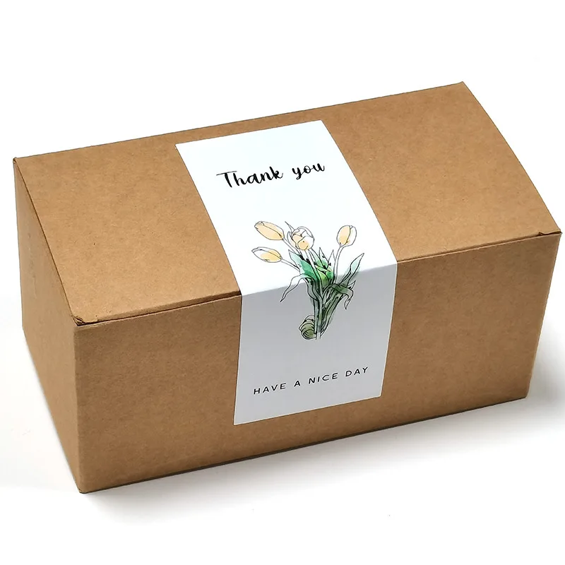 Thank you for your order stickers custom logo sticker for packing box