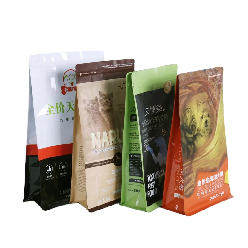 5kg 10kg 20kg Heavy Duty Laminated Dog Cat Animal Package Pet Food Storage Packaging Bag Aluminium