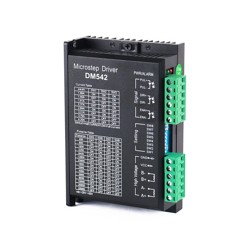 Kaihong High Torque 2 Phase 1.8 Degree Nema 23 DM542 Stepper Motor 1.8 Nm 3.0A 6.35 mm Shaft 57x57x76mm 4 Wires