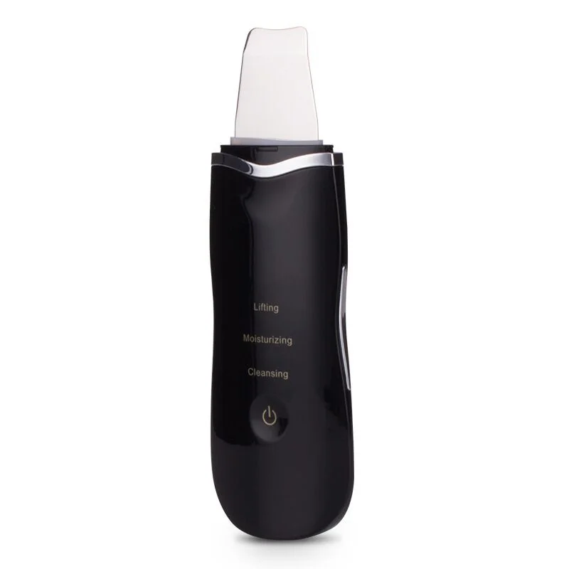 Dropshipping Customized Ultrasonic Skin Facial Nose Scraper Ultrasonic Scrubber for Face Cleaning