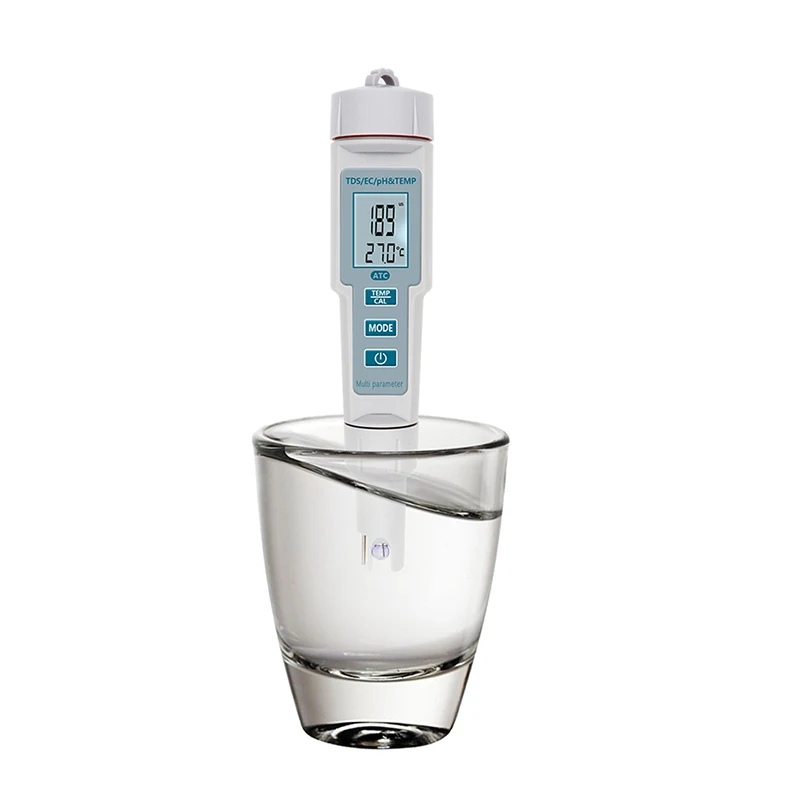 Pen Type 4 in 1 Water Quality Tester Digital PH EC TDS