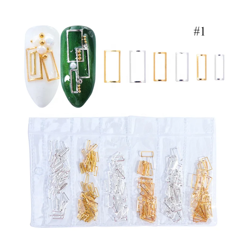 Hot Selling Christmas Nail Decoration 3D Nail Art Design Decoration 3d Metal Nail Decal for sale