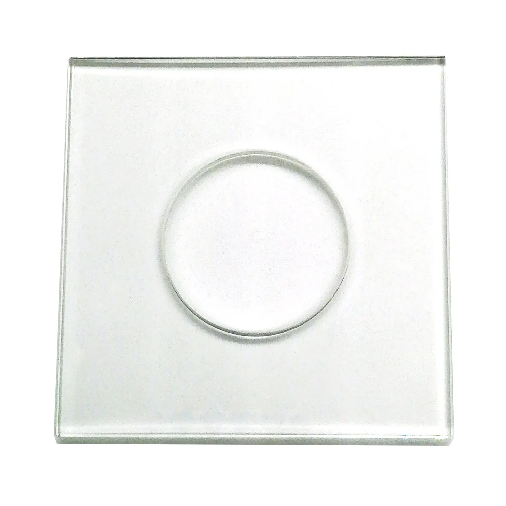 Custom Factory Tempered Glass Panel with Square & Holes Transparent Flat Pattern Fine Grinding Edge Deep Processing Glass Sheet