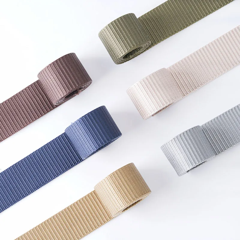 Factory fast delivery cheap low price strong camera tape belt strap nylon custom solid color Plain/Flat/Twill polyester webbing