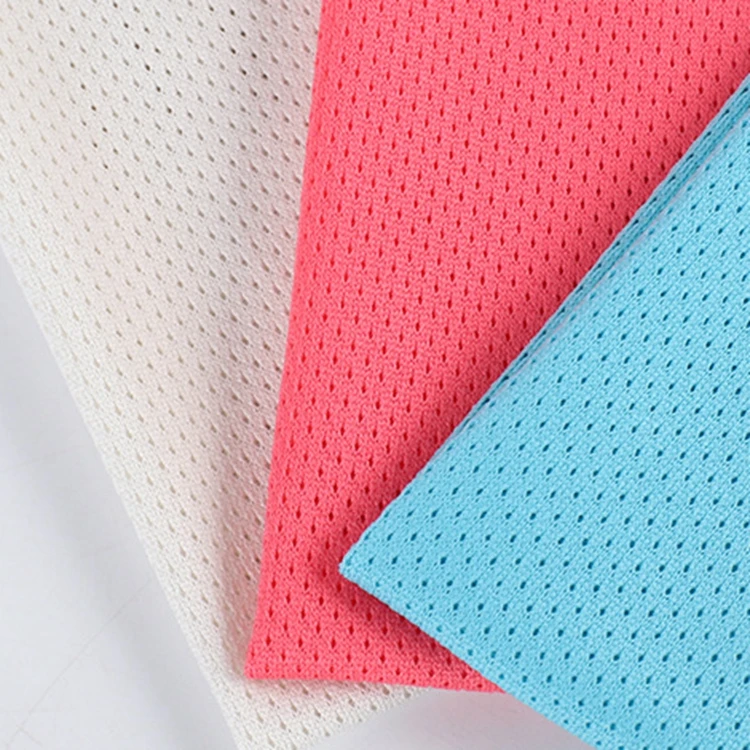 Дышащая вязаная спортивная сетка из полиэстера сетчатая ткань для подкладки куртки баскетбола футбола шорт