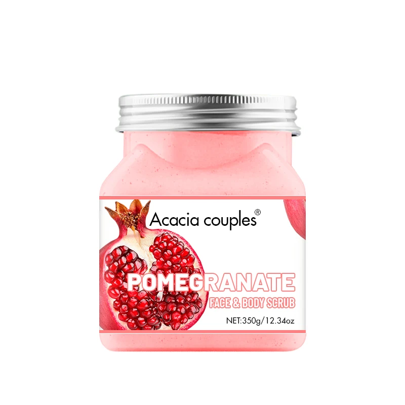 Private Label Body Scrub Set Natural Fruit Skin Brightening Exfoliating Sea Salt Face and Body Scrub