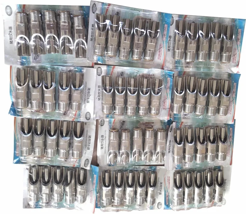 Автоматическая капельная поилка из нержавеющей стали 304 для домашней птицы