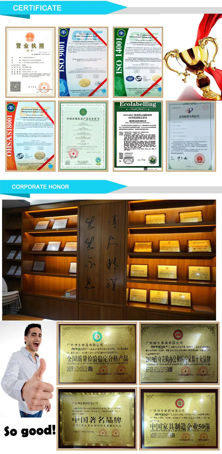 Office furniture manufacturer Certificates and honors