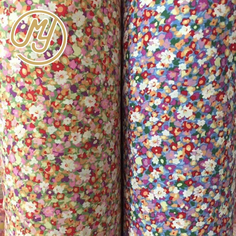 
100GSM Hot Sale Beautiful Woven Plain Printed Cotton Fabric For Dress 