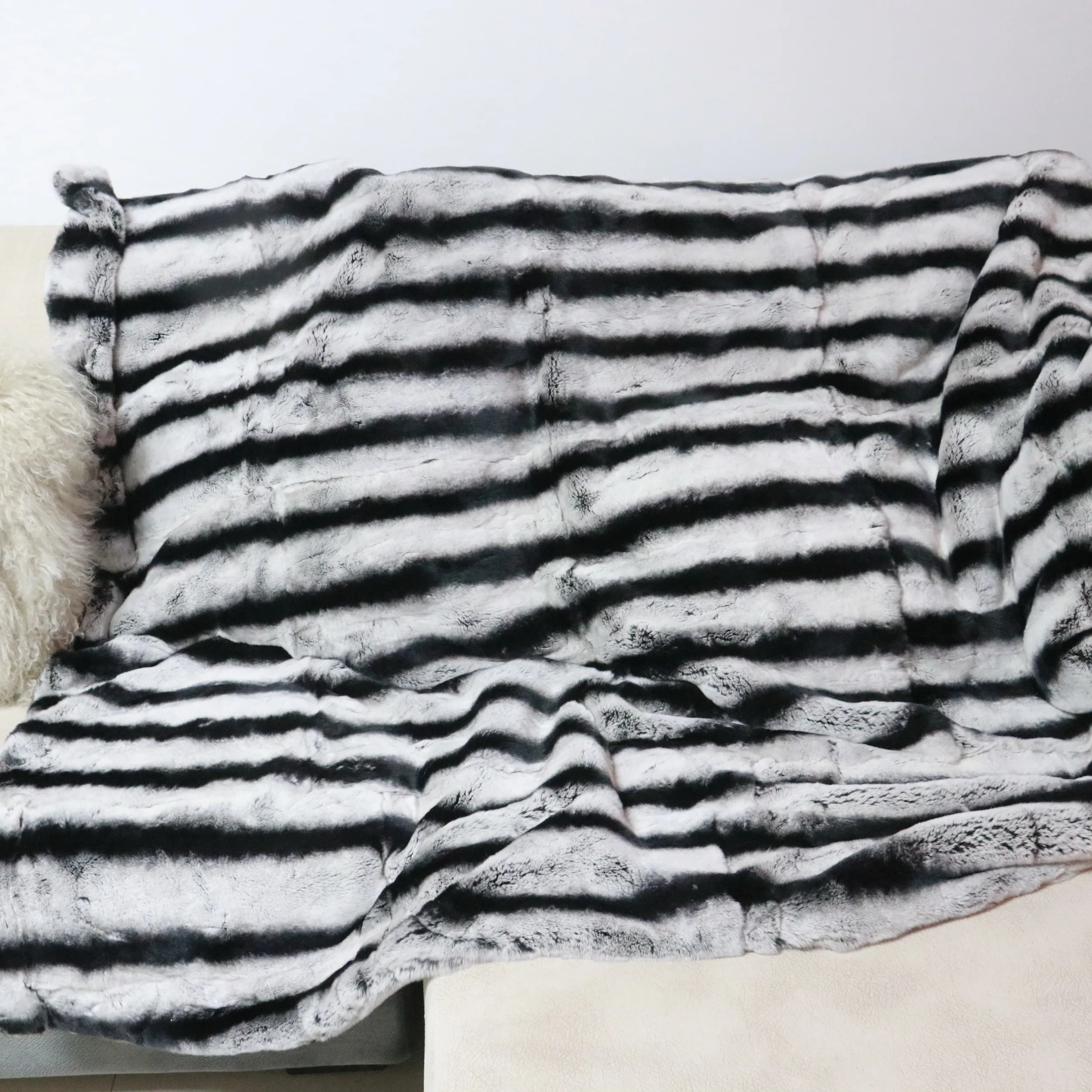 Хорошая цена мех шиншиллы из меха кролика рекс/меховые коврики настоящего Шиншилла Рекс/меховые пластины Рекс одеяло ковер постельное белье