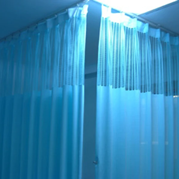 New Customized Hospital Partition Curtains Medical Mesh Fabric Divider Drape Curtains