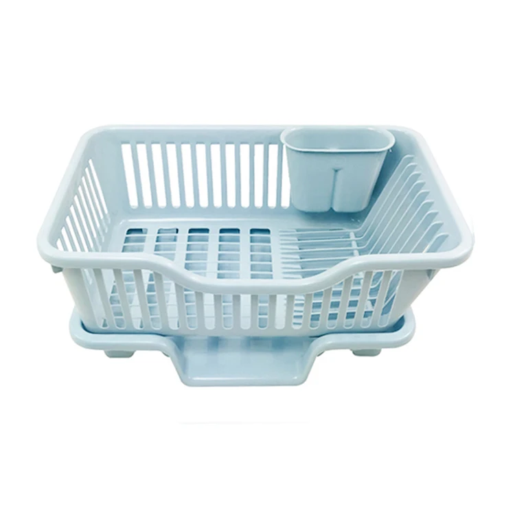 Plastic Dish Rack With Cover For Kitchen