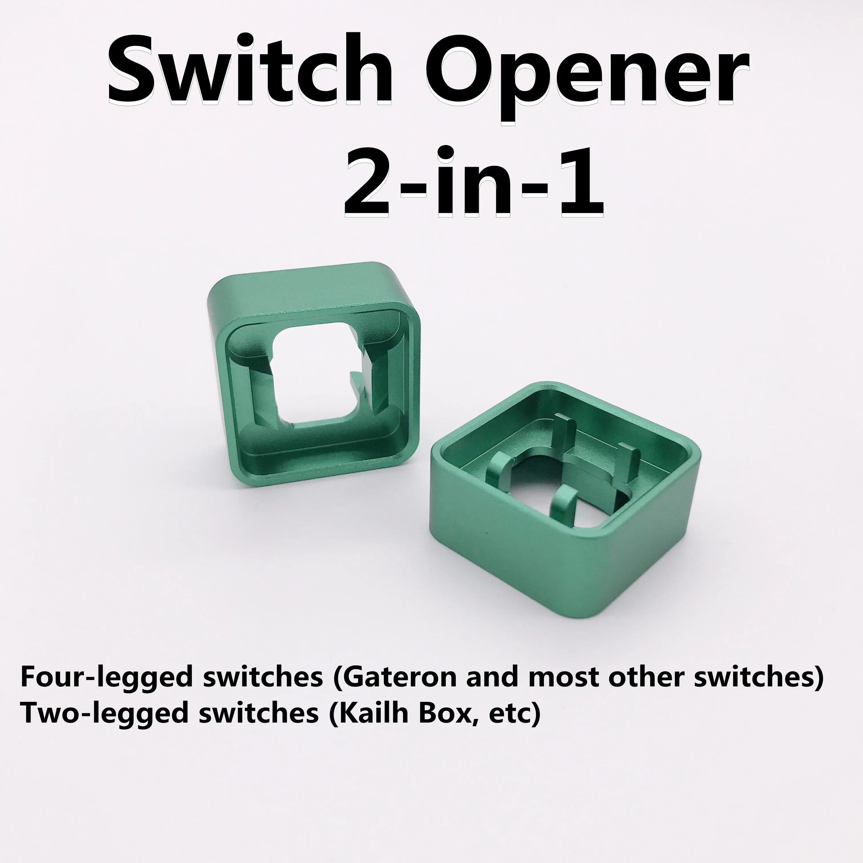 2 in 1 CNC Metal One Piece Double Sided Keyboard Switch Opener For Kailh Cheer Gateron Mechanical Keyboard Switch Opening