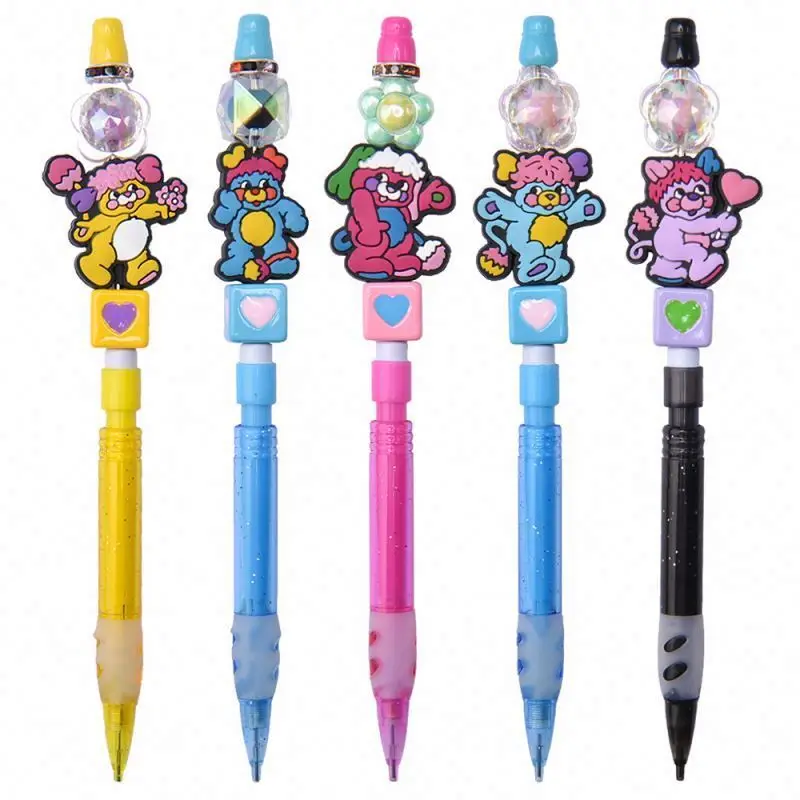 Popular Design Tree Pvc Pen Other Loose Beads pearl Custom Silicone For Pens Charms