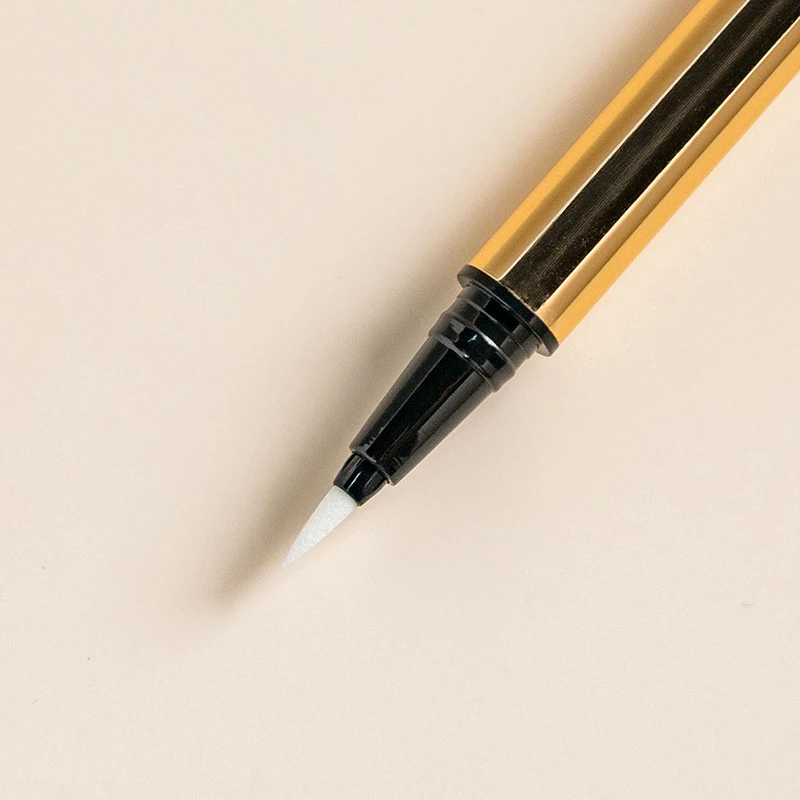 0.8ml Gold Fashionable Aluminum Liquid Eyeliner Tube With Steel Ball High Quality Empty Eyeliner Tube