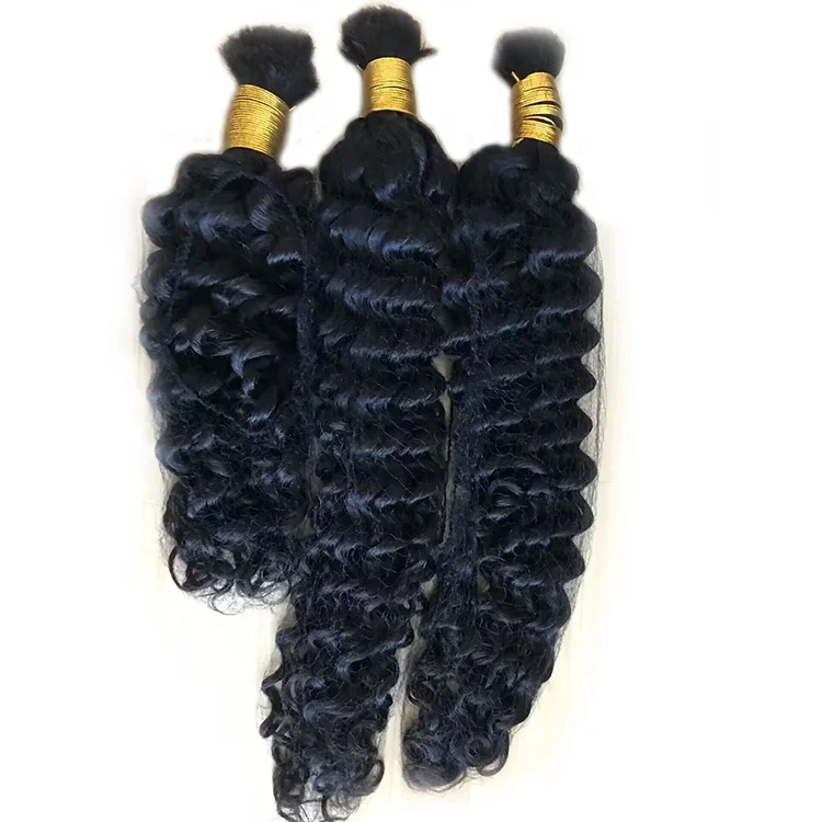 Cheap 10A Brazilian Virgin Hair Bulks Water Wave 100% Top Quality Cambodian Human Hair Wet and Wavy Bulk Hair for Braiding