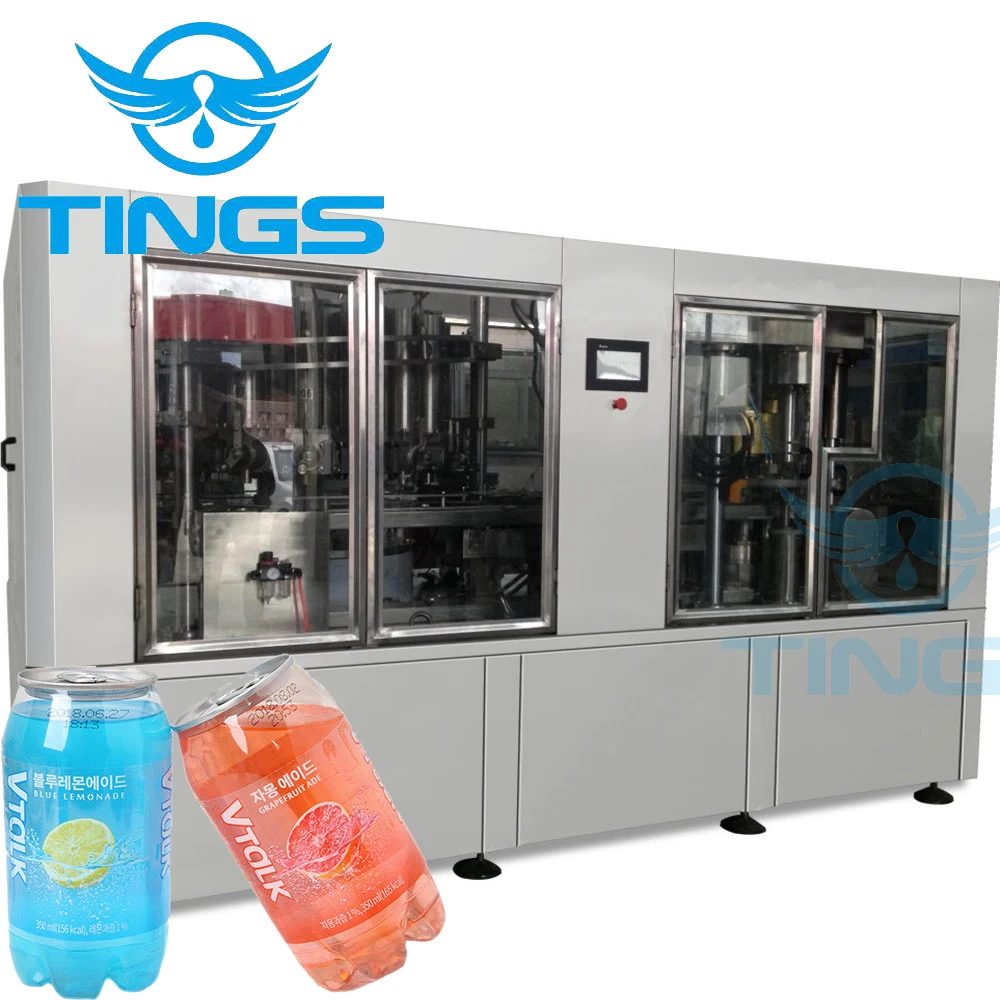 Frozen Carbonated Drinking Beverage Beer Aluminium Can Filing Machine