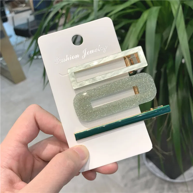 Matte No Slip Bend Hair Clip Decorative Makeup Wash Face Salon Frosted Alligator Hairgrips Duck Bill Clips For Girls Daily Use