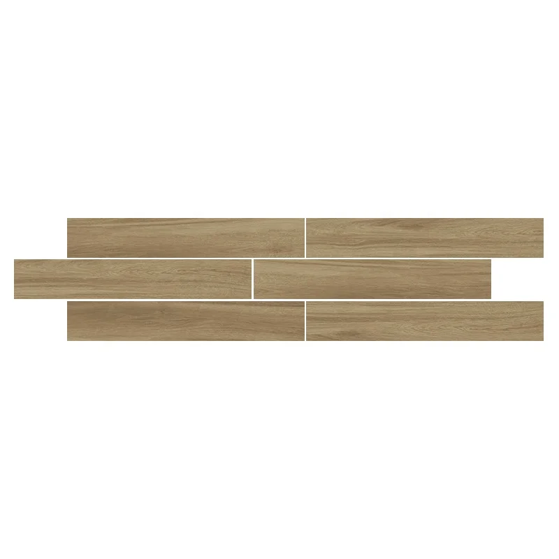 200x1200mm matte carved burlywood wooden tile straight edge full porcelain wooden floor tiles bedroom livingroom cream style