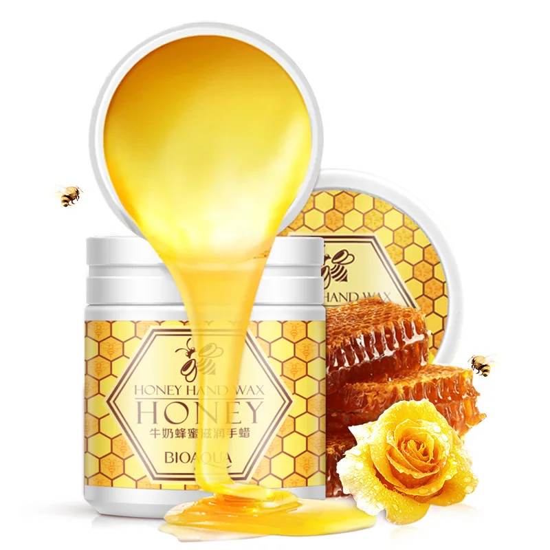 BIOAQUA natural honey Milk honey hand wax lightening honey mask