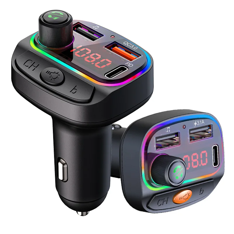 Радио 3,0 dual USB Автомобильное зарядное устройство аудио музыки беспроводной громкой связи bluetooth FM передатчик MP3 BT автомобильный комплект Автомобильный MP3 плеер