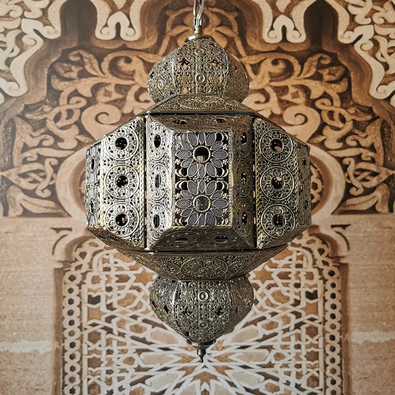 Modern Rustic Moroccan Pendant Lamps Globe Ceiling Lights Bohemian Bedroom Hanging Ceiling Lamps