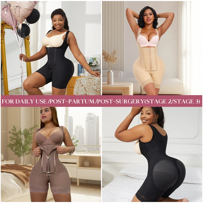 High Compression Tummy Control Stage 1 2 Colombian Garments Wholesale Post Op Surgery Fajas Colombianas Shapewear For Women