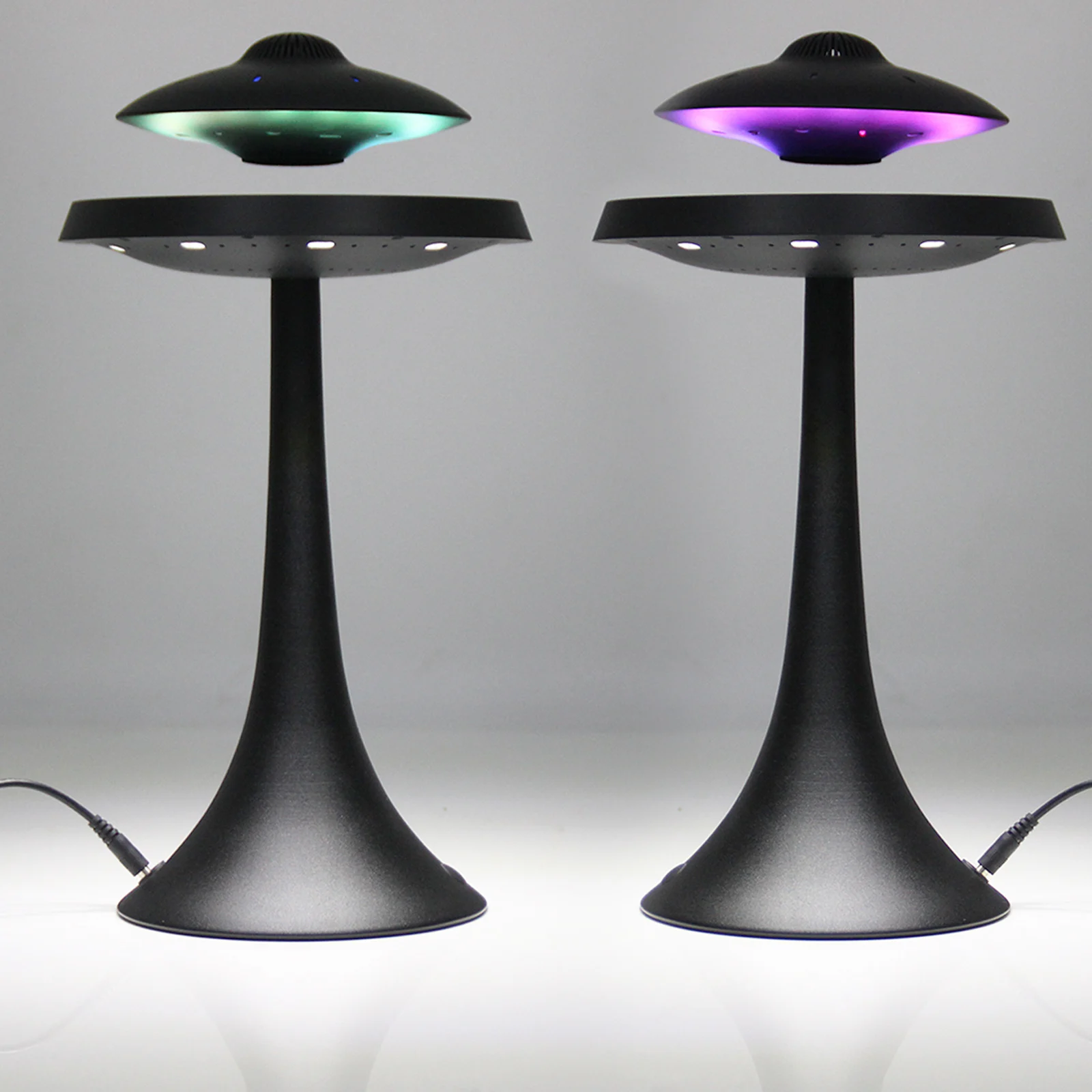 Левитирующий динамик Магнитный Плавающий UFO с RGB-цветными ночными огнями музыкальный плеер плавающий настольная лампа