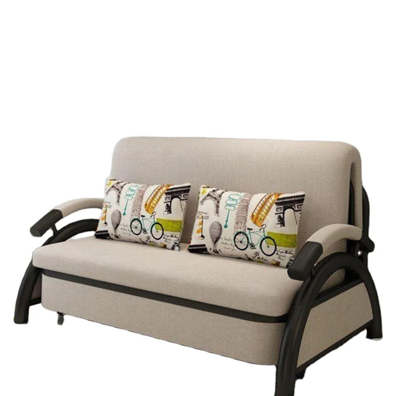 
2 seater foldable modern design home corner sleeper with cheap price sofa cum bed 