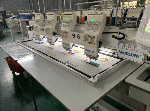 
BR-1204 four Heads 12 Needles Computerized Embroidery Machine , cap embroidery machine 