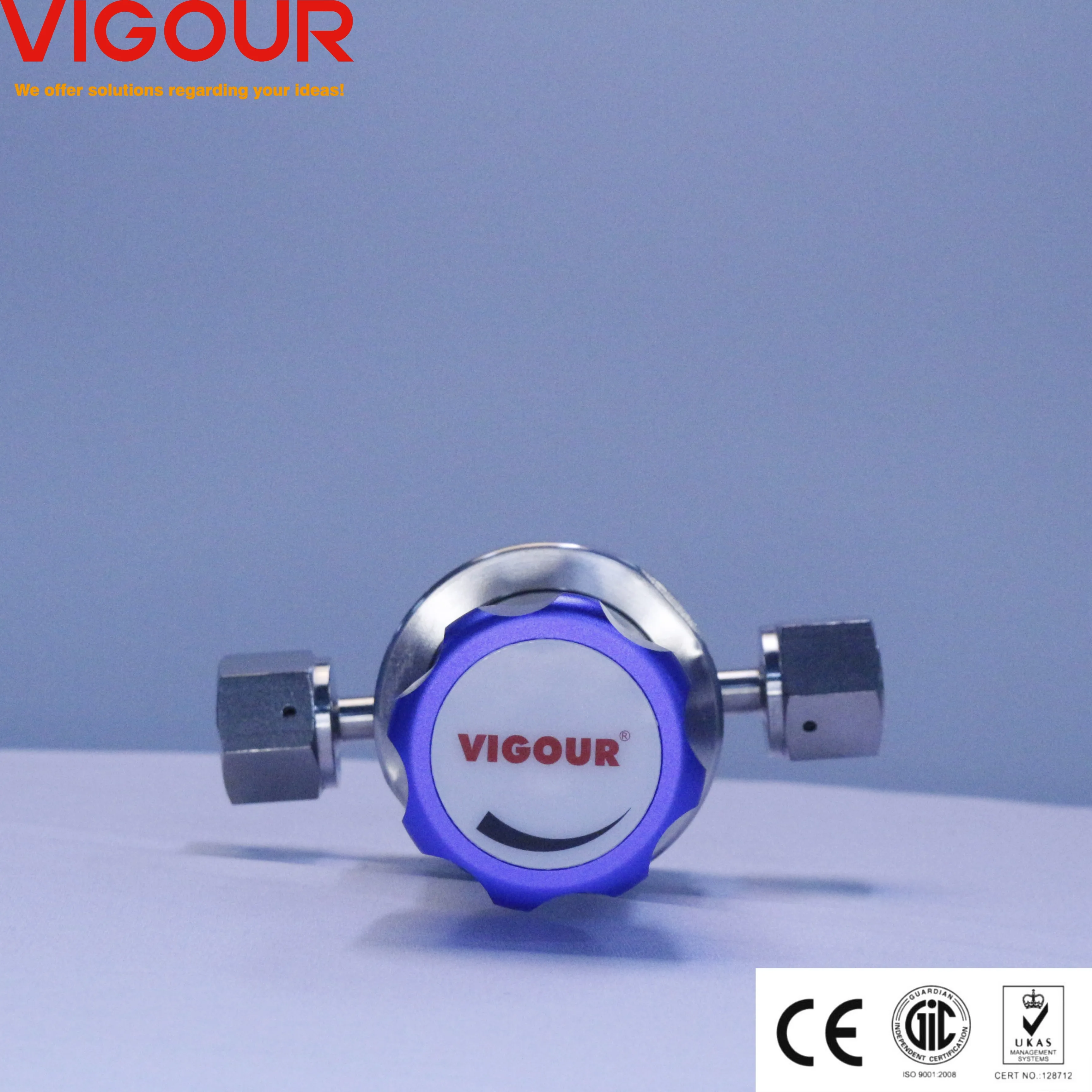 316 High Control Accuracy Manual Pressure Regulator Secondary Remelt Body for Gas Media