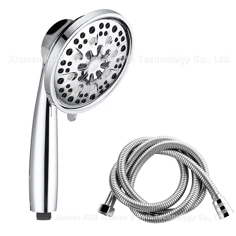 Chinese Manufacturer Hot Sale Customized Push Button Function Switching Handshower Plastic Round Handshower For Bathroom
