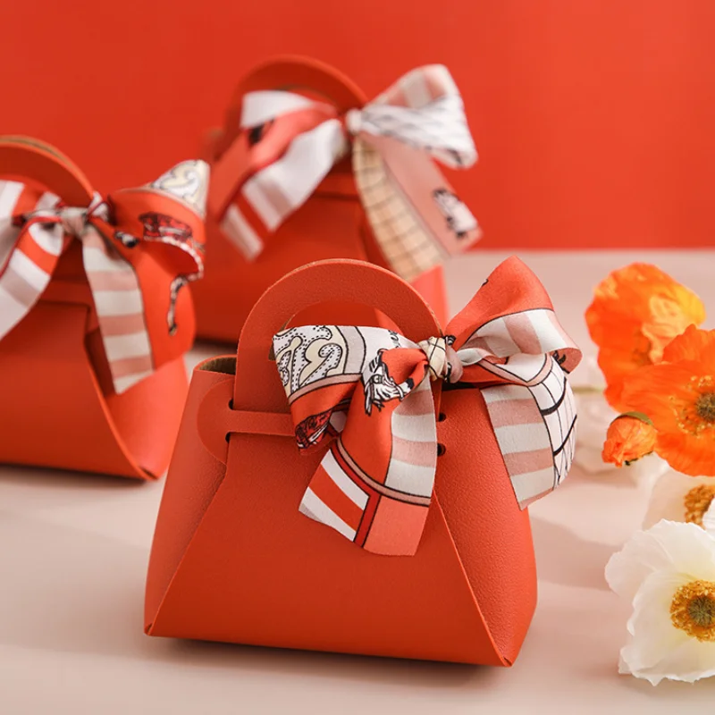 Festival Wedding Candy Bag Empty Gift Box Packaging Creative Party Personalized Candy Bags Portable Basket
