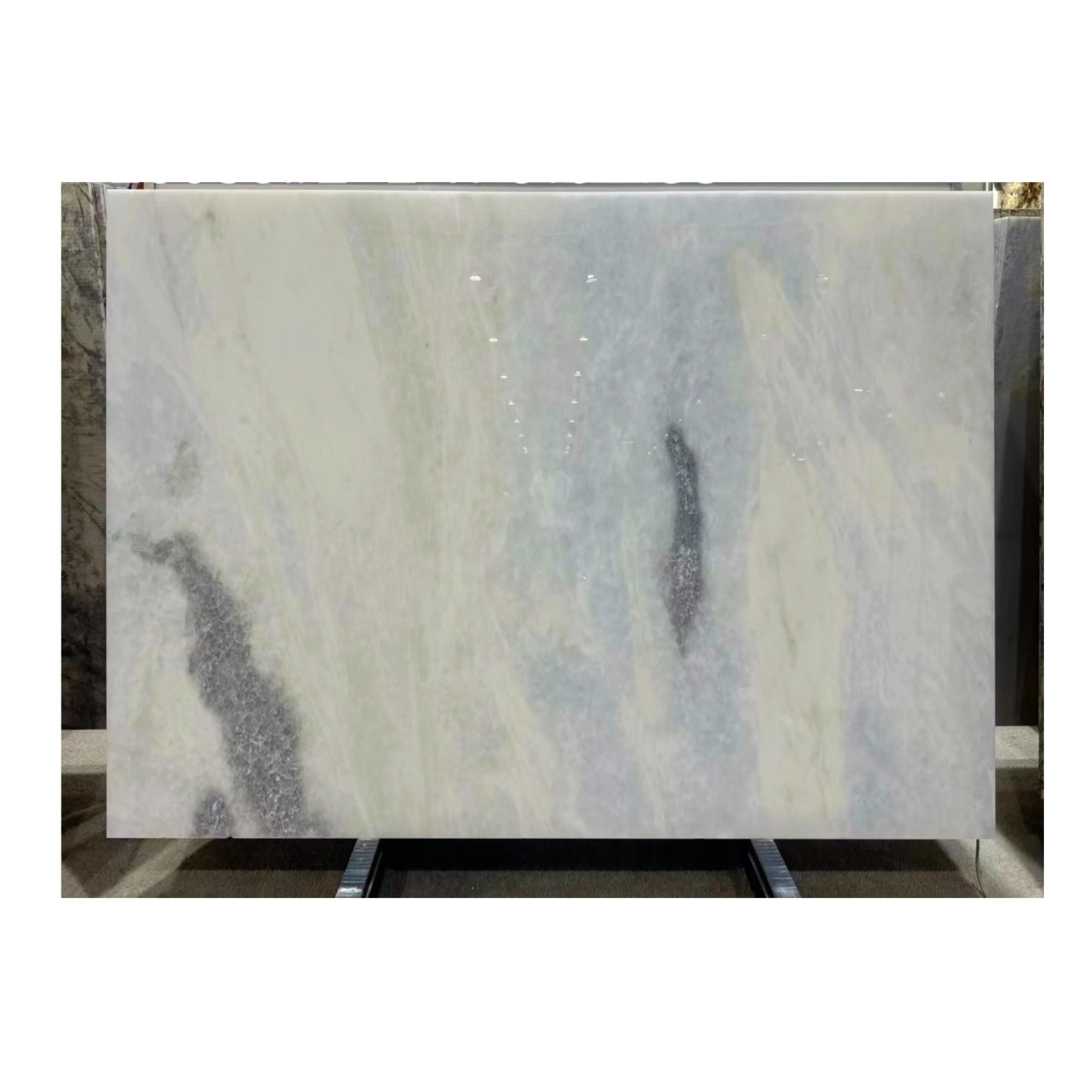Blue Crystal Onyx Jade Stone Naturaonyx Slab Marble Onyx Tiles Countertop Beautiful Brazil Blue Onyx Slab Wholesale Jadeite