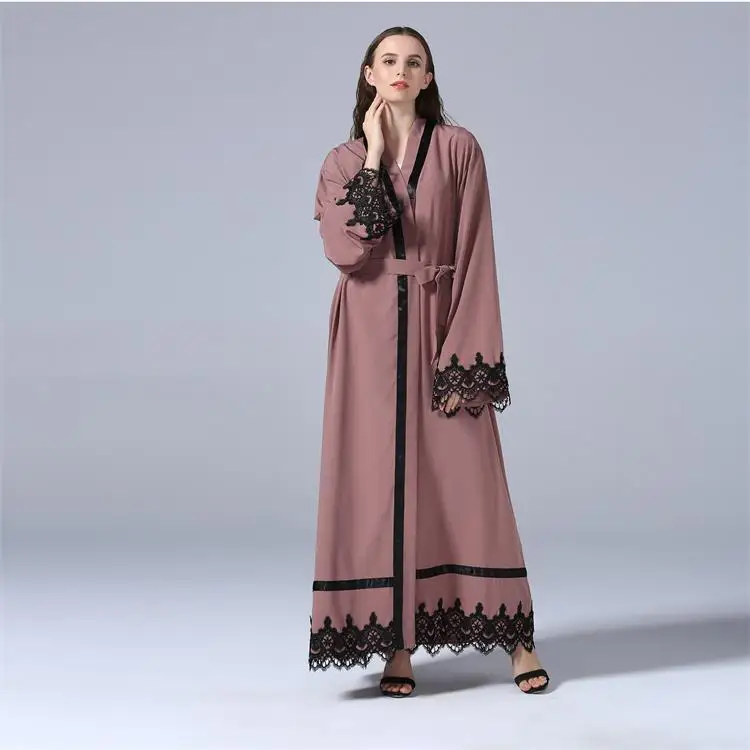 2024 турецкая исламская одежда baju Muslimah Jubah вышивка abaya femmes халат мусульманское платье Макси