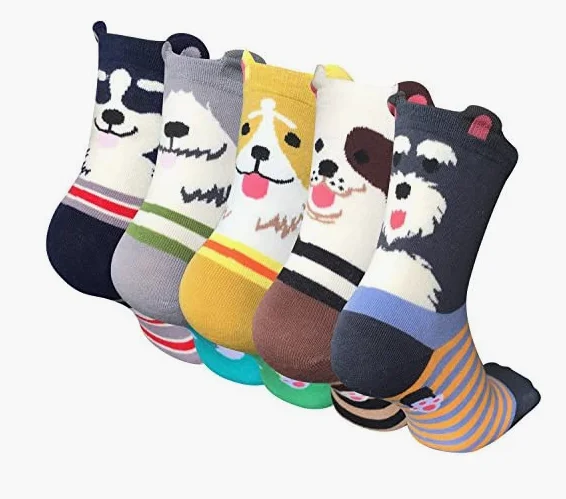Women Socks Funny Cute Animal Ladies Socks Cat Dog Socks Gifts for Women