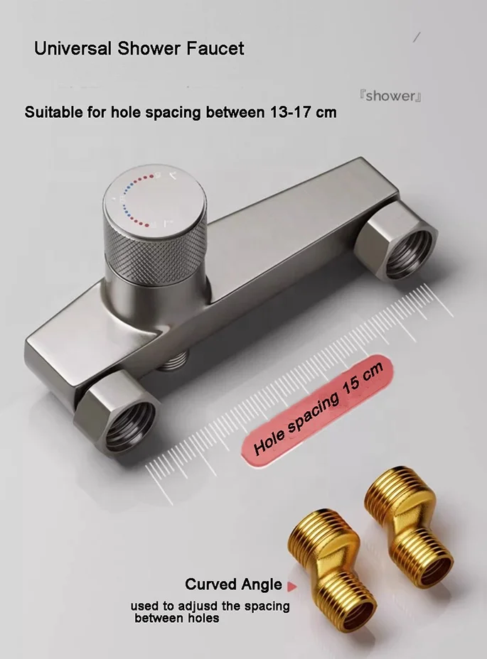 2023 Shower Set Wall Mounted chuveiro Hot And Cold Water Mixer All Cooper Bathroom Shower Set With 5 Function Hand Shower