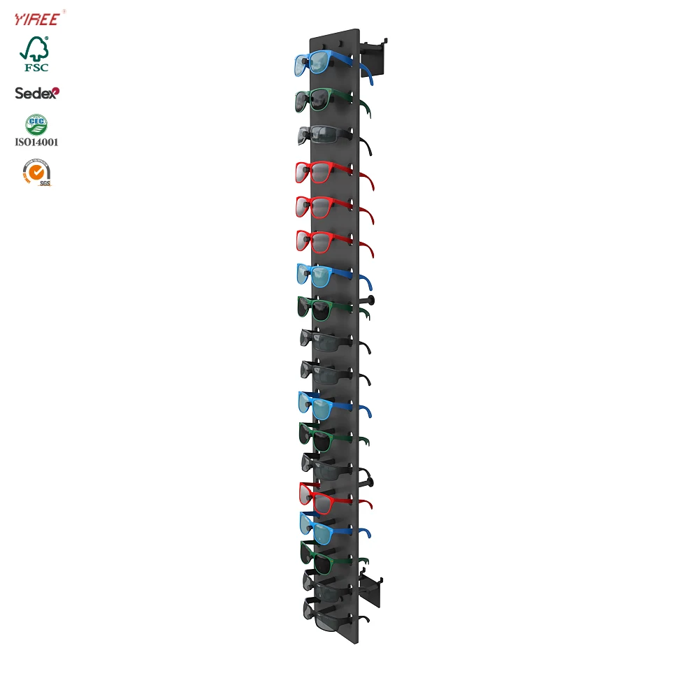 Acrylic sunglass sunglasses wall display glasses optical frame display wall mount eyeglass wall mounted eyewear display