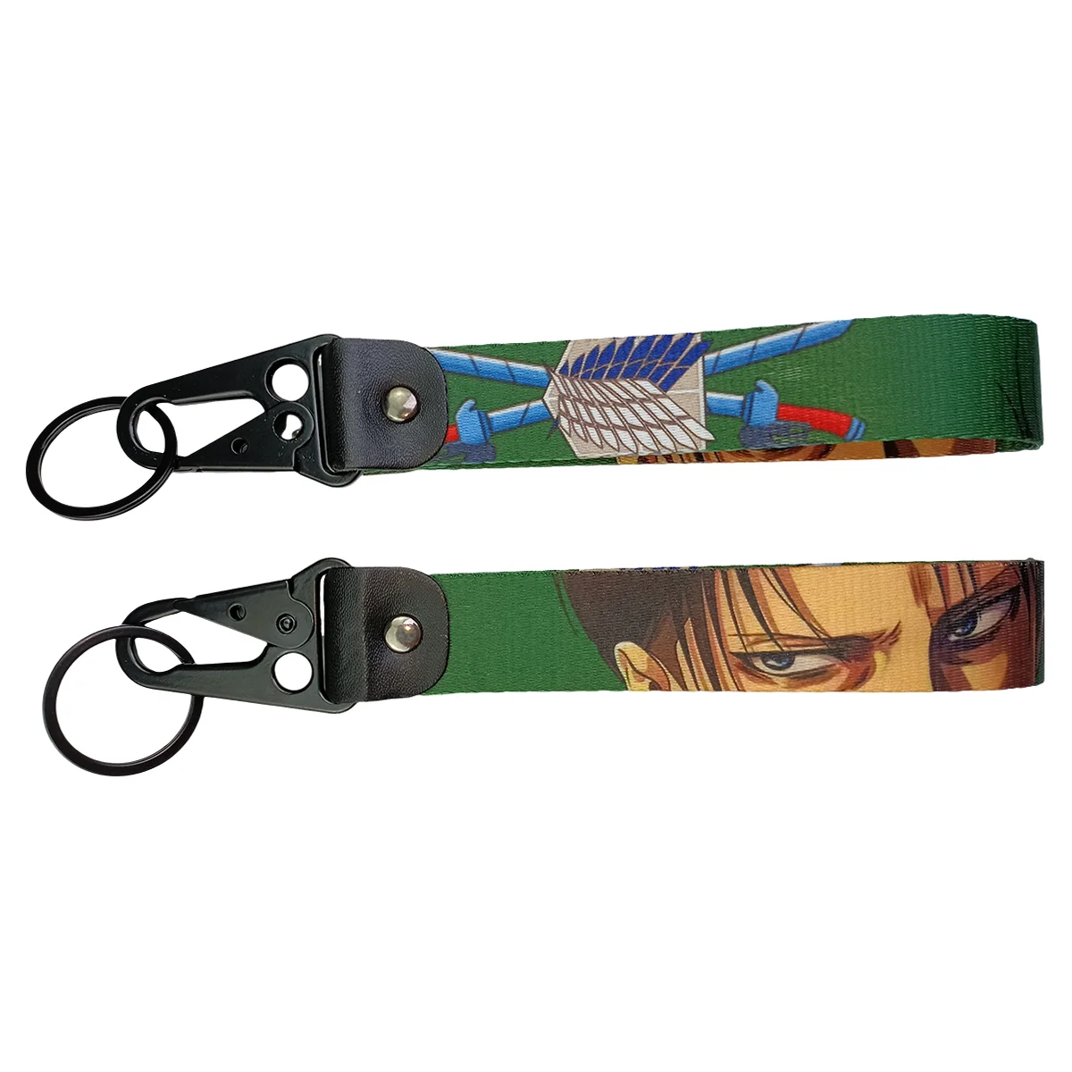 Nylon Webbing Lanyard Carabiner Eagle Mouth Hook Belt Keychain Multi-purpose Belt Buckle