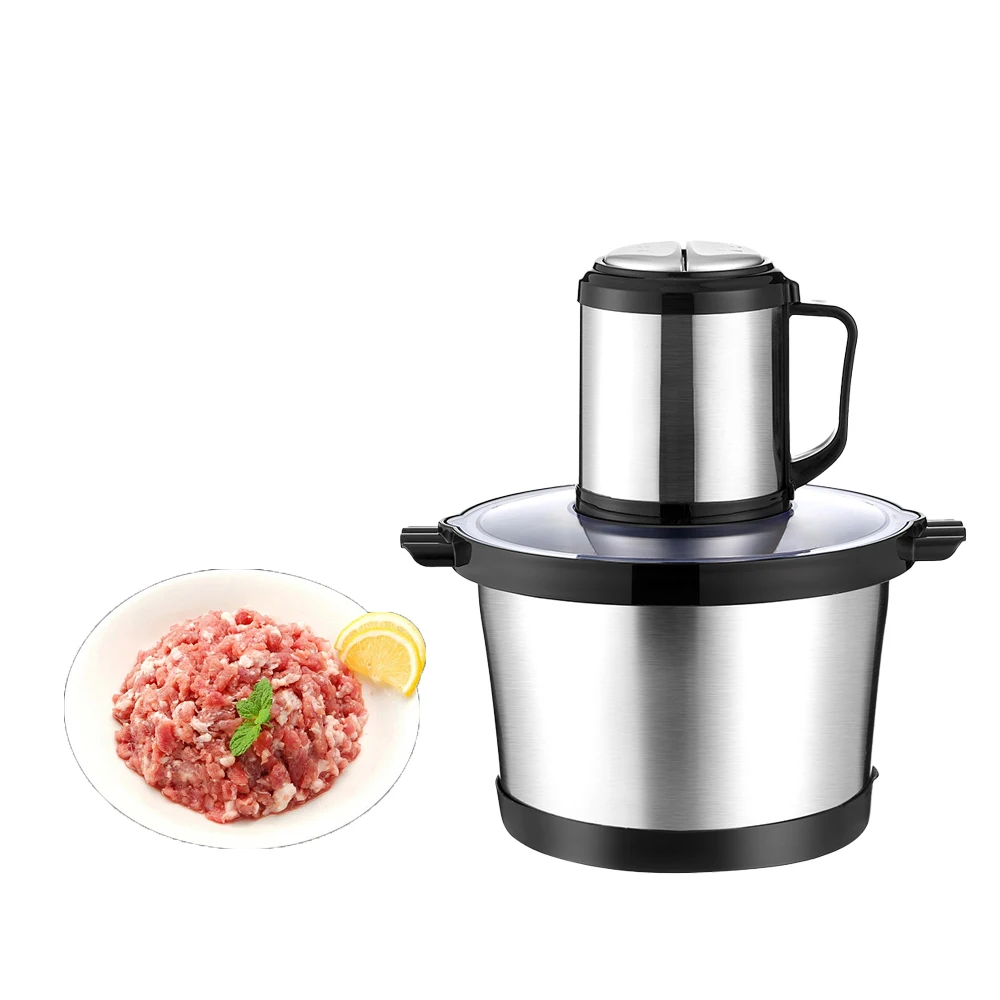 Фабрика бытовой кухонный комбайн электрическая мясорубка 6L Нержавеющая Сталь Многофункциональная электрическая мясорубка