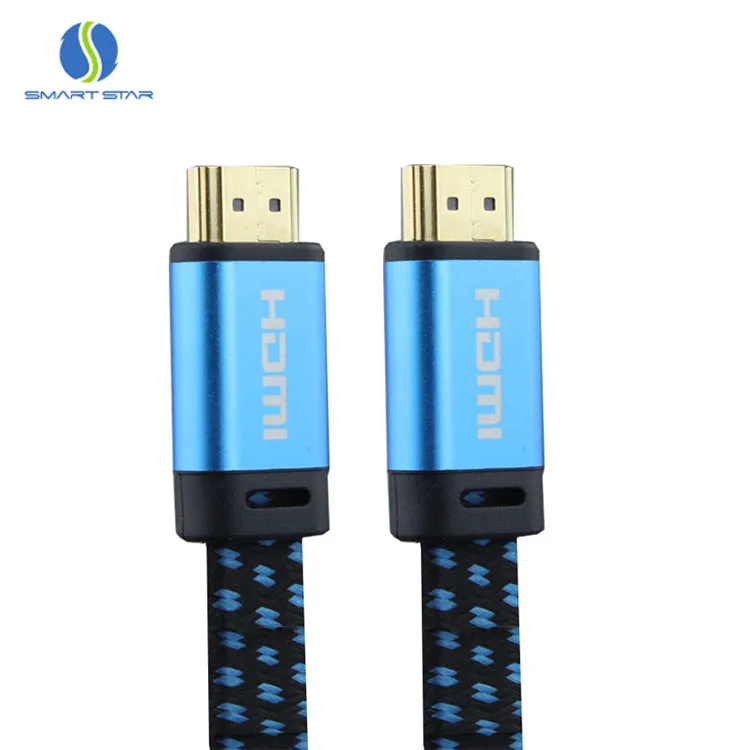 Braiding Hot selling products high speed 18Gbps 4K 60Hz Flat HDMI Cable wire for TV Box Video