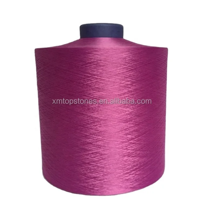 China Wholesale Colored Dacron 100% Polyester DTY Yarn for Knitting