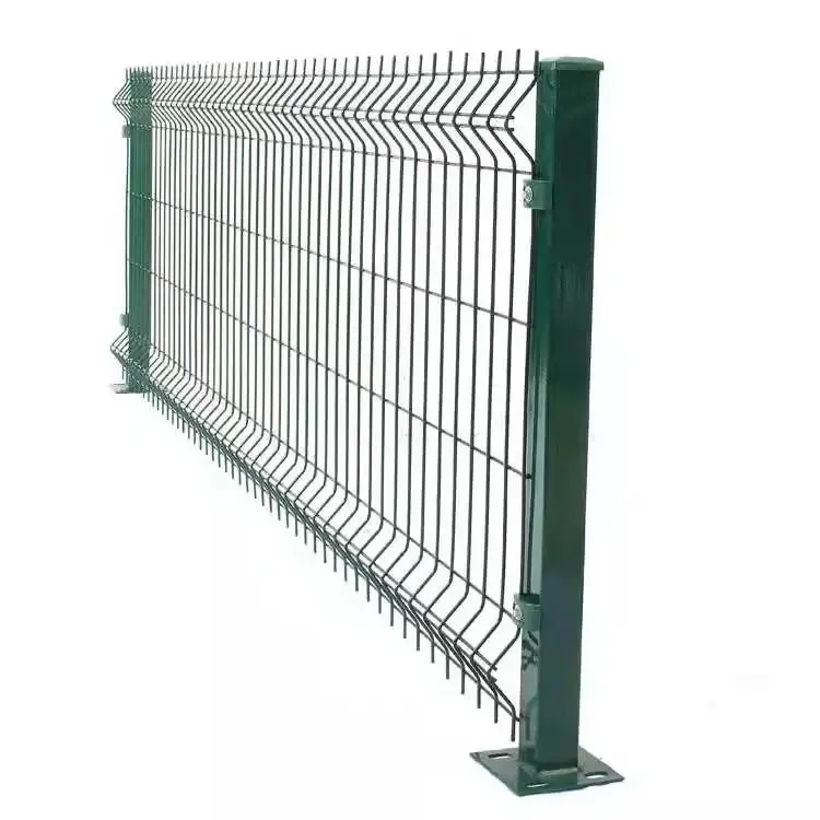 Wholesale outdoor green color 2.4m powder coated 3D curved fence