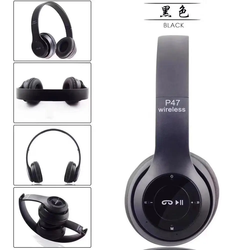  Беспроводные наушники P47 с Bluetooth картой памяти Hands Free